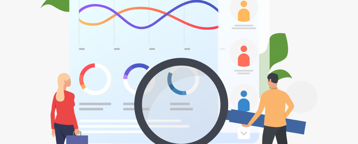 Иллюстрация маркетинговой аналитики: анализ поведения пользователей и графиков роста - Digital-агентство ADS group