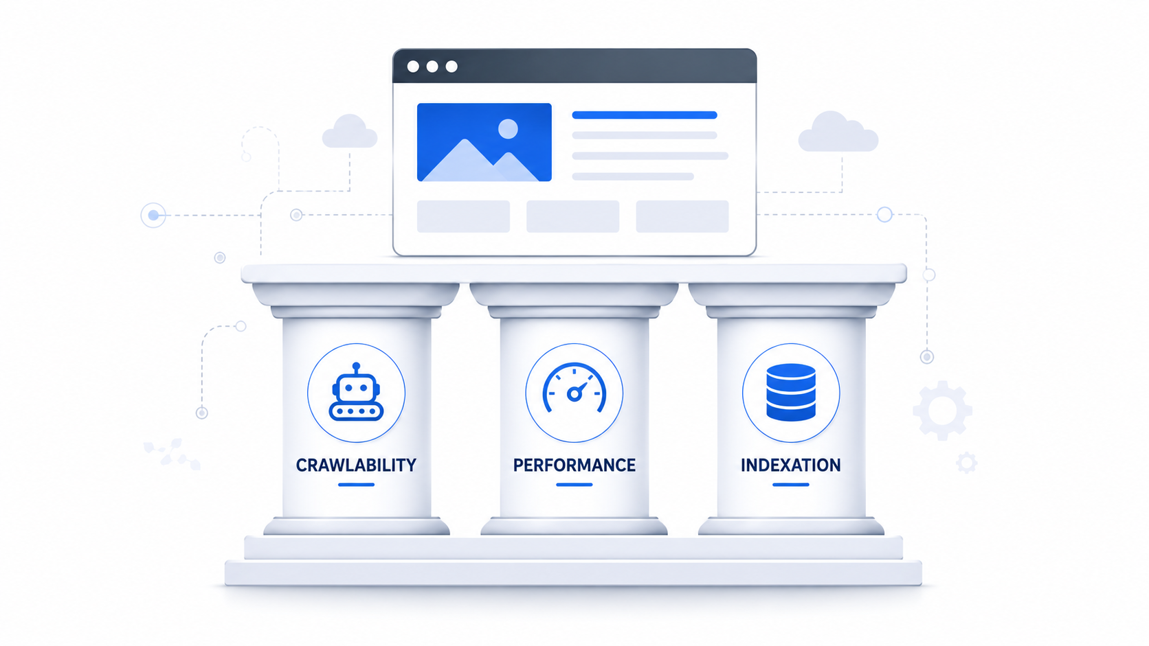 Три основные составляющие технического SEO — сканируемость, производительность и индексация сайта